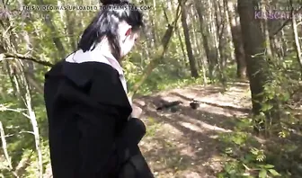 Русская студентка сосет член нового знакомого и трахается в роще от первого лица